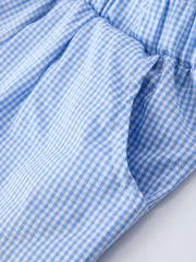 Crab Embroidered Boys Short Sleeve Top Shorts Set