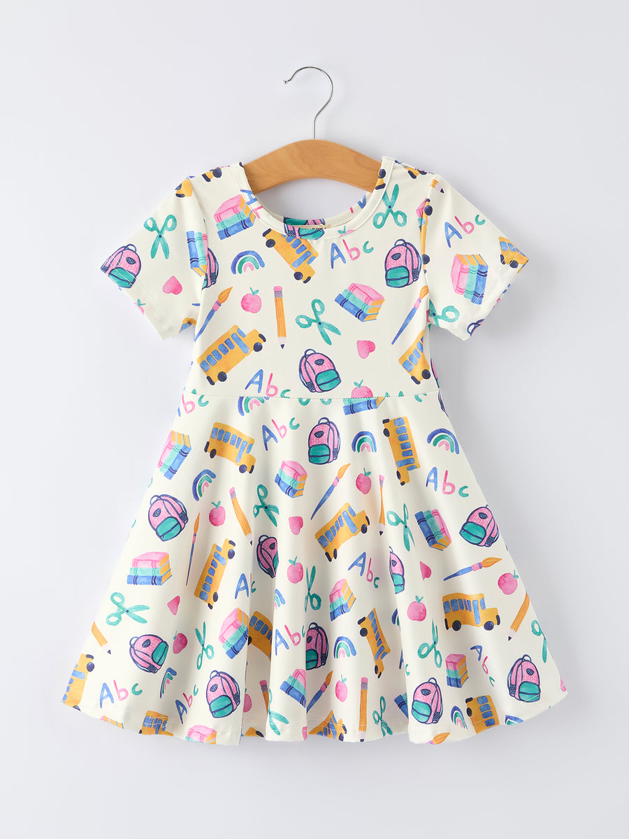 Girl Back To School Twirl Dress