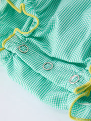 Ice Cream Embroidery Baby Girls Romper