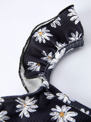 Girls Daisy and Mustard Yellow Dress 2-piece Set