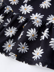 Girls Daisy and Mustard Yellow Dress 2-piece Set