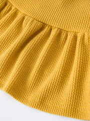 Girls Daisy and Mustard Yellow Dress 2-piece Set