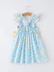 "MAMA'S BESTIE "Daisy Smocked Ruffle Dress