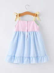 “I ❤ MOM” Smocked Girls Dress