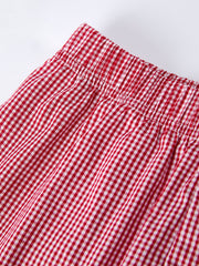 Crab Applique Boy Top And Plaid Shorts Set