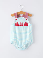 Crab Applique Baby Boy Romper