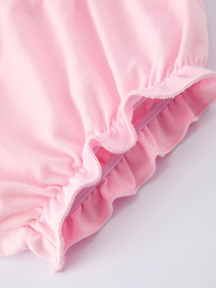 Girl Bow Stripe Smocked Baby Girls Bloomer Set
