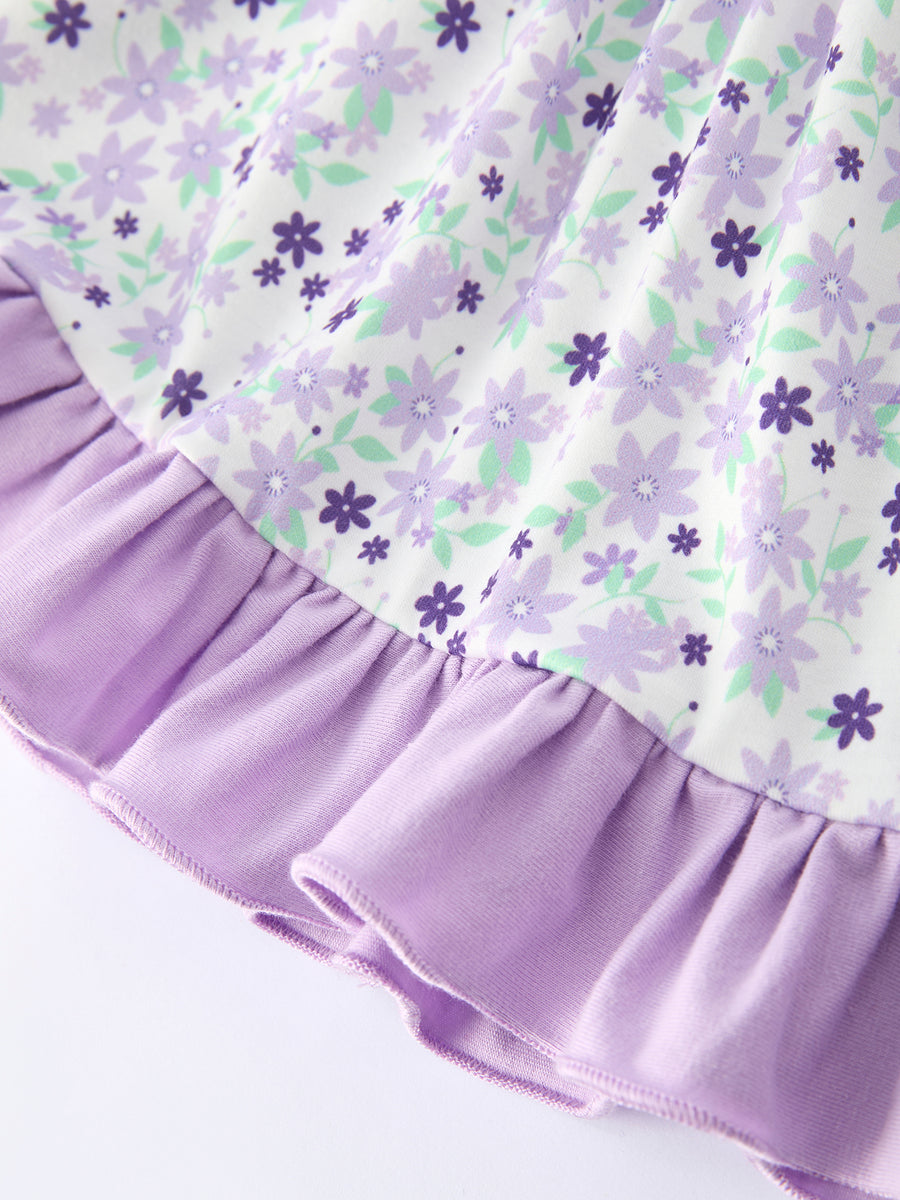 “I ❤ DADDY” Smocked Ruffle Baby Girls Bloomer Set