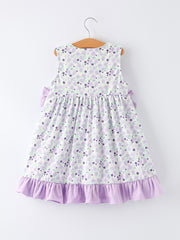 “I ❤ DADDY” Smocked Bow Ruffle Dress
