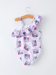 Girl Ruffle One Piece Swimsuit