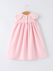 Pink Smocked Church Christ Bishop Christening Girls Dress