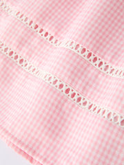 Pink Smocked Church Christ Bishop Christening Girls Dress