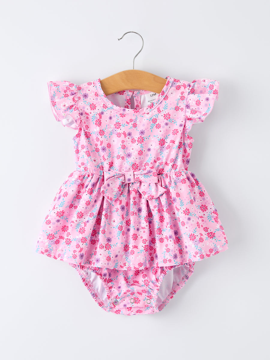 Mommy & Me Baby Girls Romper-Spring Floral Print