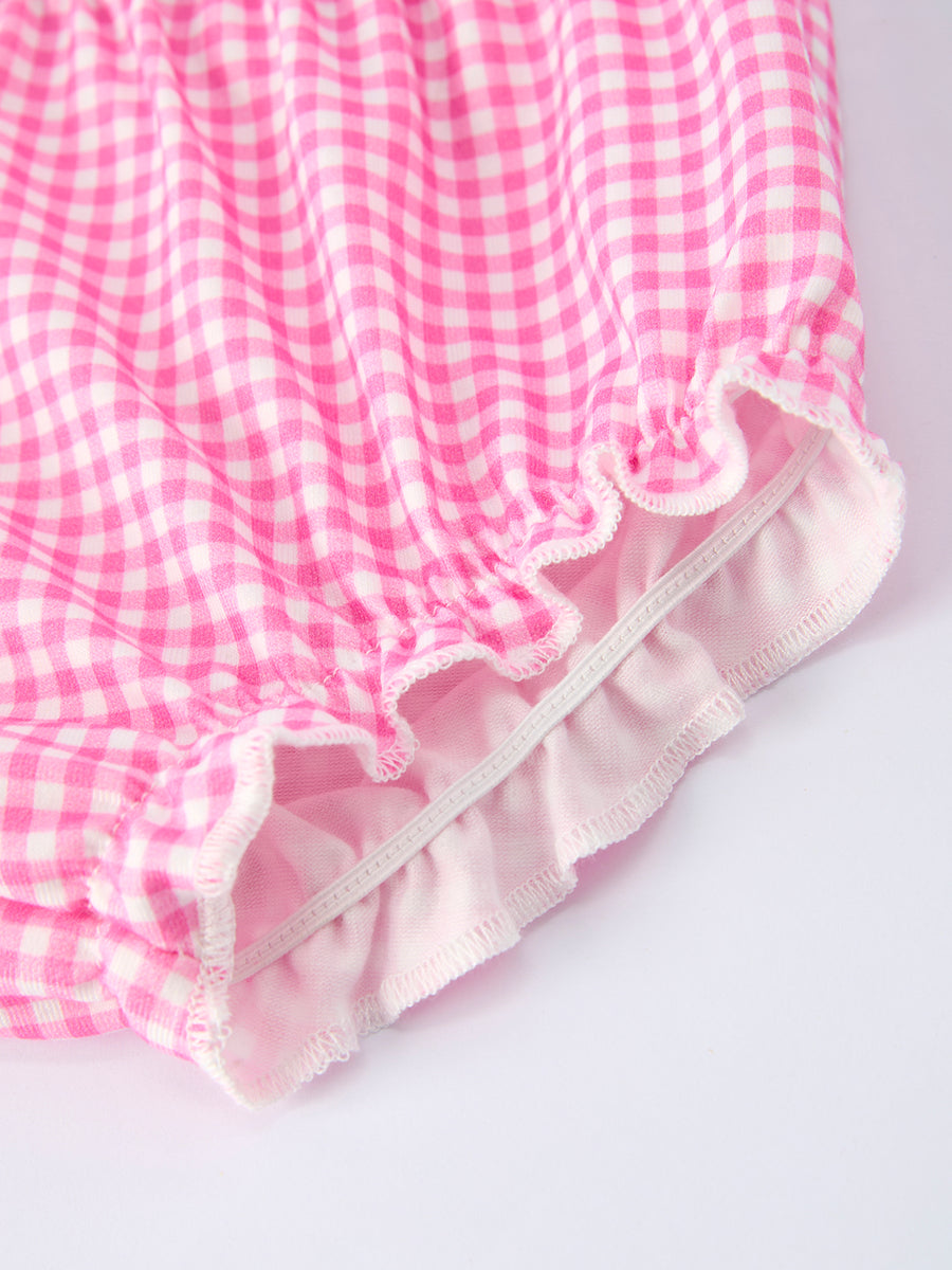 “MAMA'S GIRL” Smocked Baby Girls Bloomer Set