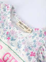 “MAMA'S GIRL” Smocked Baby Girls Bloomer Set