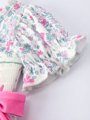 “MAMA'S GIRL” Smocked Baby Girls Bloomer Set