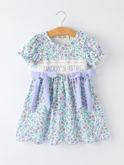“DADDY'S GIRL” Smocked Girls Dress