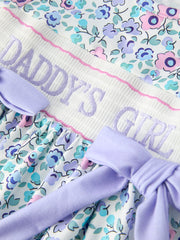 “DADDY'S GIRL” Smocked Girls Dress