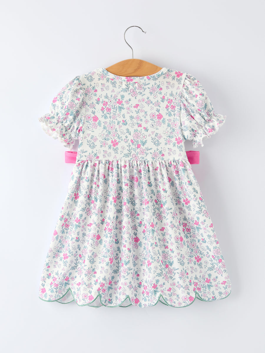 “MAMA'S GIRL” Smocked Baby Girls Dress
