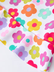 Summer Floral Rainbow Girls Two Piece Swimsuit