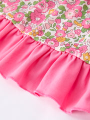 "DADDY'S GIRL" Bow Embroidered Ruffle Collar Girl Dress