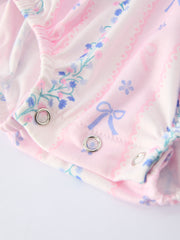 “DADDY'S GIRL” Smocked Plaid Baby Girls Romper