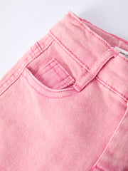Pink Bow Girls Denim Pants