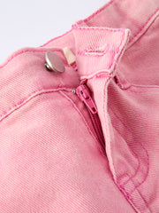 Pink Bow Girls Denim Pants