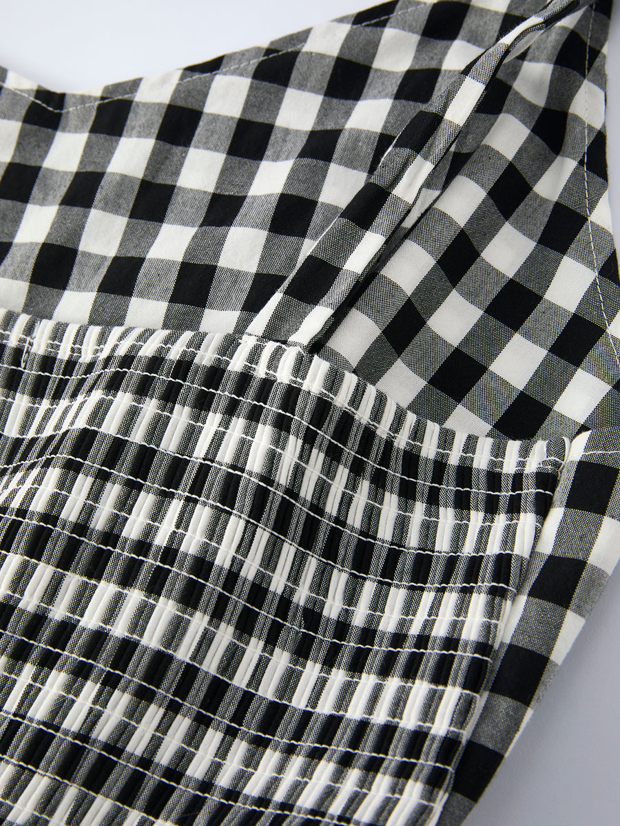 Mommy & Me Adult Plaid Smocked Dress