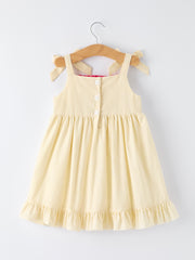 Summer Ocean Embroidered Smocked Dress