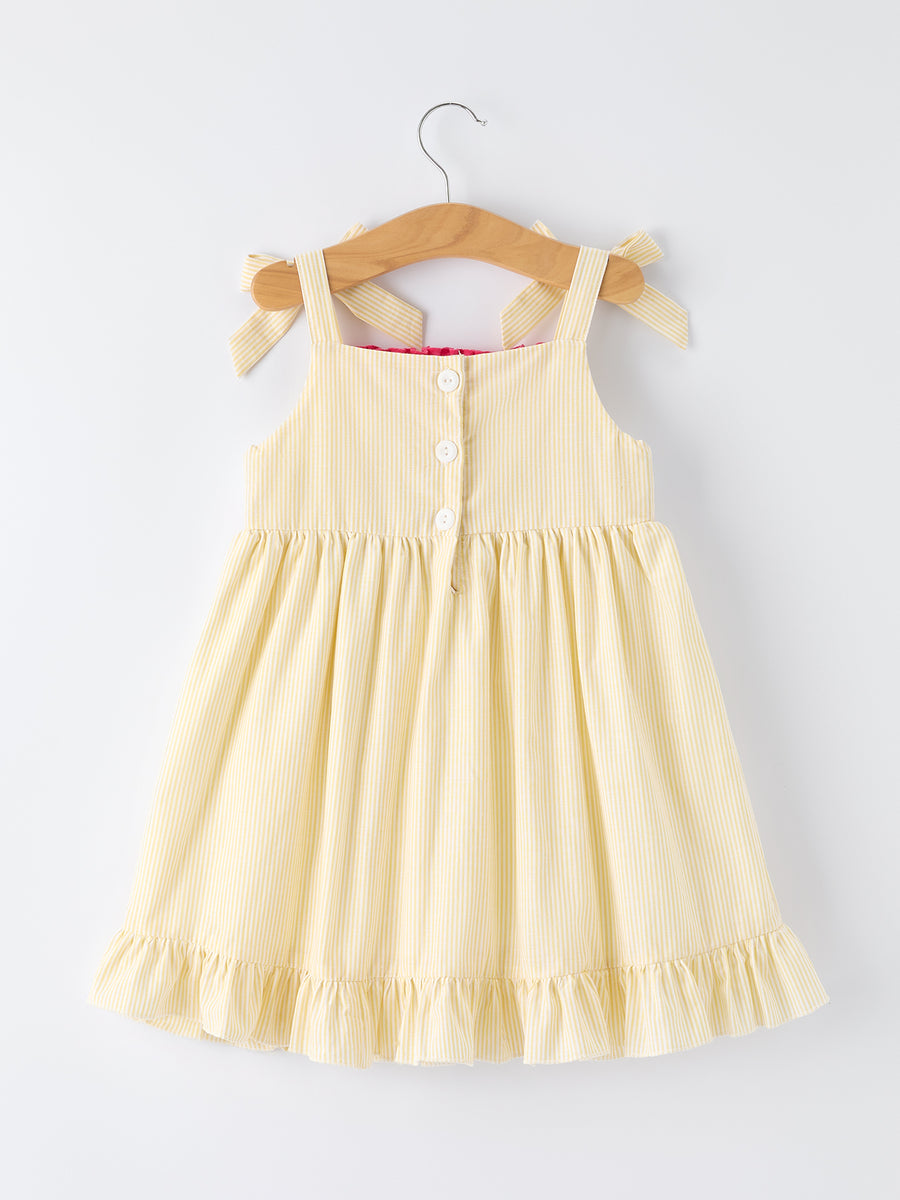Summer Ocean Embroidered Smocked Dress