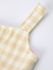 Mommy & Me Plaid Girl  Dress With Pocket