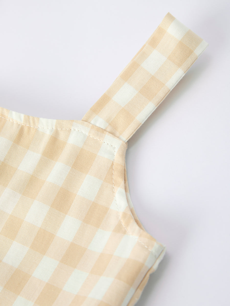 Mommy & Me Plaid Girl  Dress With Pocket