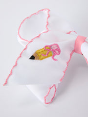 Back to School Yellow Pencil Bow Hair Clip 6.25 Inch