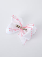 Back to School Yellow Pencil Bow Hair Clip 6.25 Inch