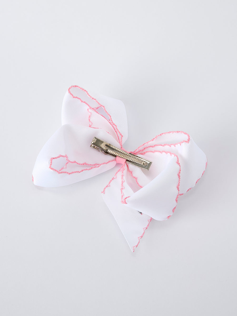 Back to School Yellow Pencil Bow Hair Clip 6.25 Inch