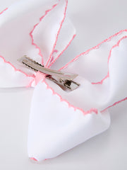 Back to School Yellow Pencil Bow Hair Clip 6.25 Inch