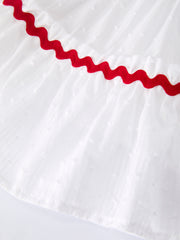 4th of July Flag Girl Tiered Ruffle Dress