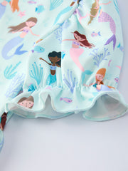 Ocean Animal Girl Ruffle Dress