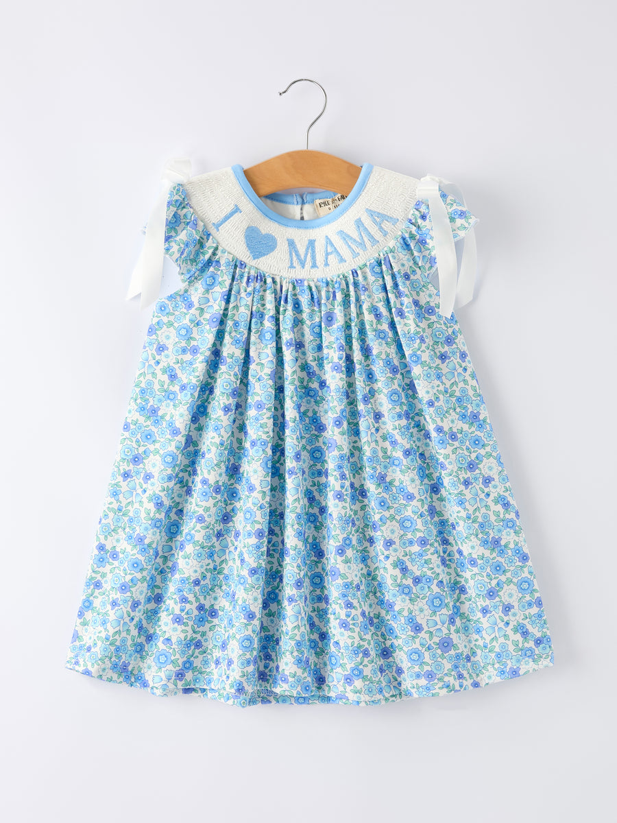 "I ❤ MAMA " Baby Girls  Dress