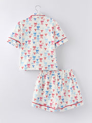 Mommy & Me 4th of july Print Pajama Set