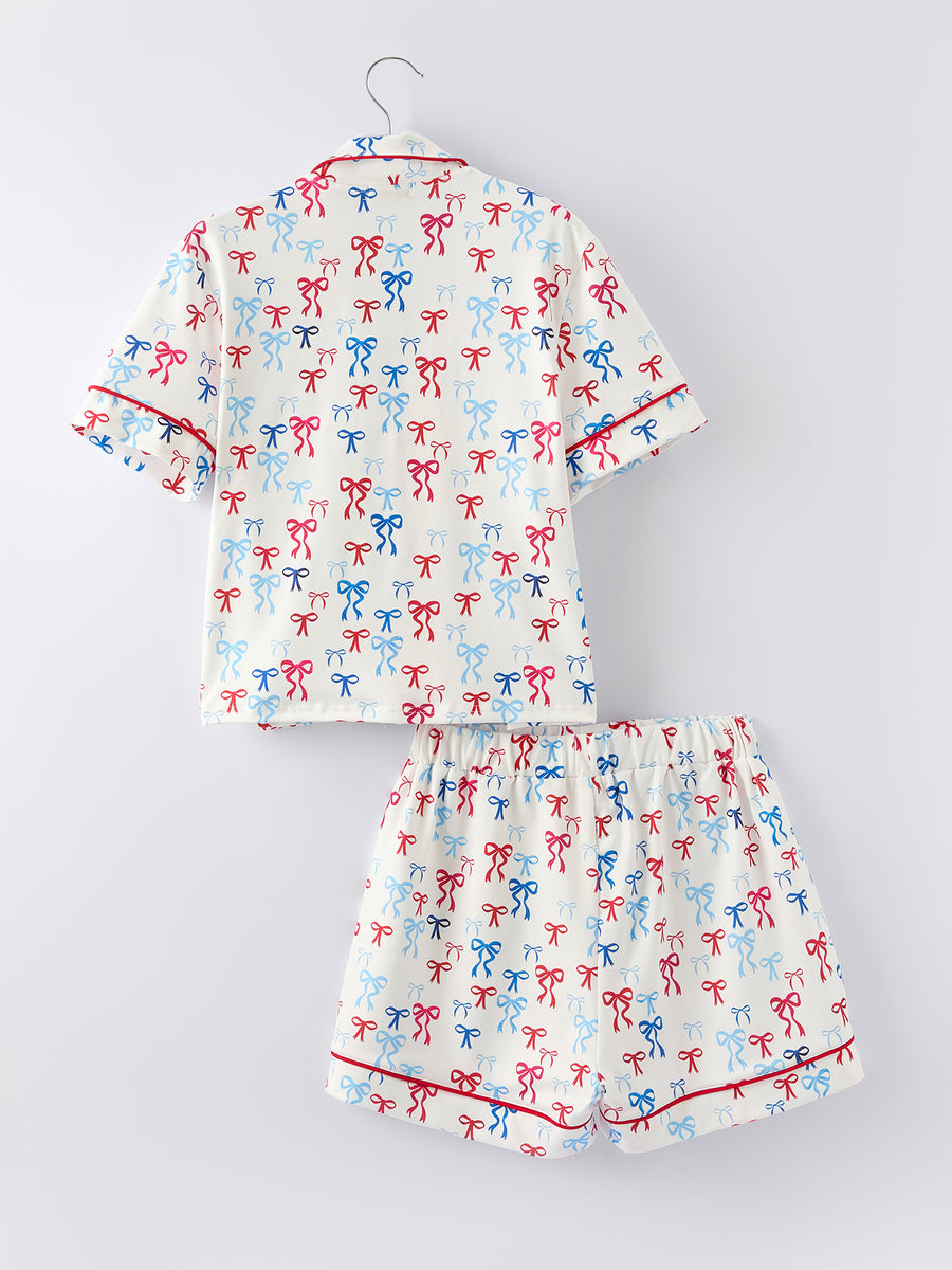 Mommy & Me 4th of july Print Pajama Set