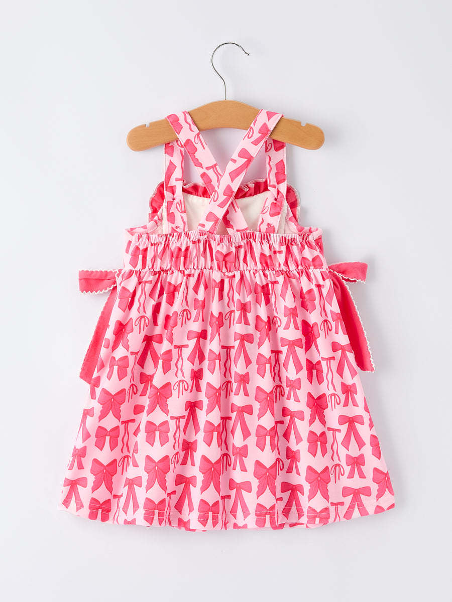 “MAMA'S GIRL”  Bow Ruffle Dress