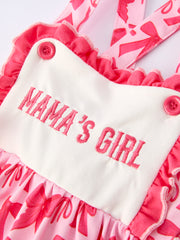 “MAMA'S GIRL”  Bow Ruffle Dress