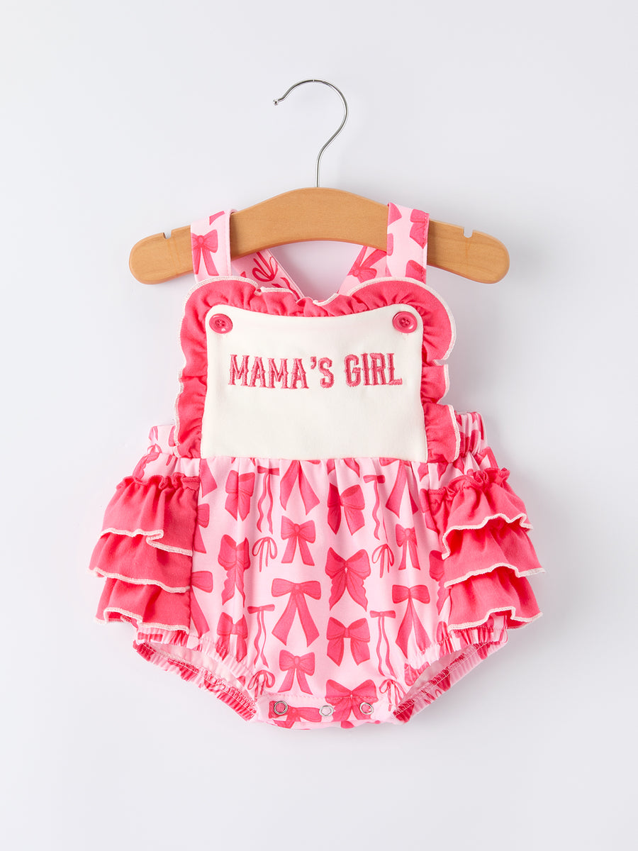 "MAMA'S GIRL" Baby Girls Romper