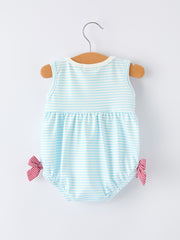Crab Applique Baby Girl Romper