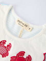 Crab Applique Girl's Dress