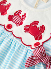 Crab Applique Girl's Dress