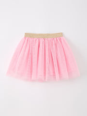 Back To School School Bus Girls Skirt Tulle Applique Skirt