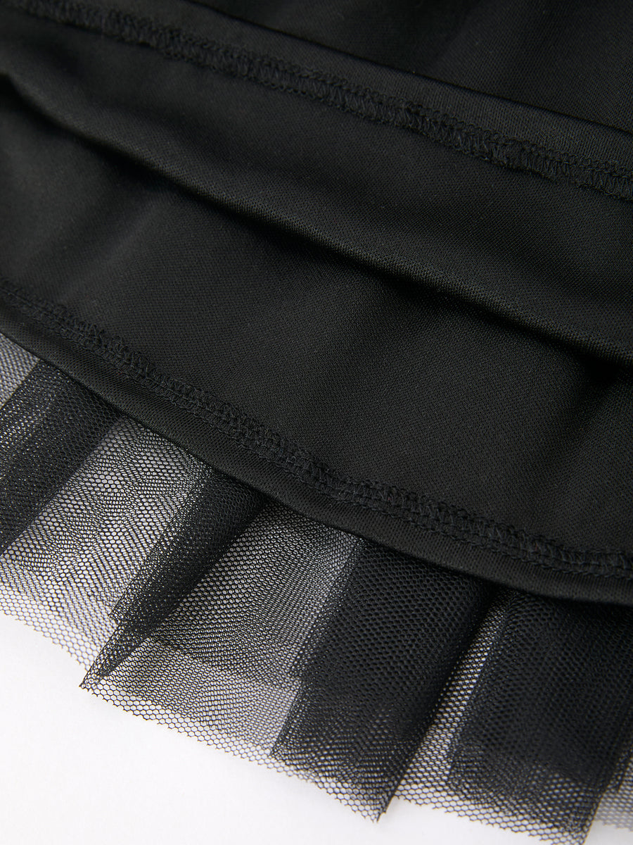 Back To School Crayon Girls Skirt Tulle Applique Skirt